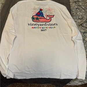 Vineyard Vines Happy New Year 2017 Long Sleeve Tee